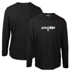 Anaheim Ducks Levelwear Oscar City Capsule Long Sleeve T-Shirt - Black | NHL on sale