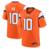 Bo Nix Denver Broncos Player Game Jersey - Orange - Nike