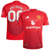 Adidas - Manchester United 2024/25 Home Custom Jersey - Red