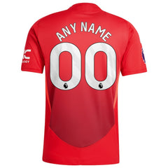 Adidas - Manchester United 2024/25 Home Custom Jersey - Red