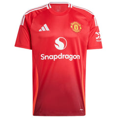 Adidas - Manchester United 2024/25 Home Replica Custom Jersey - Red