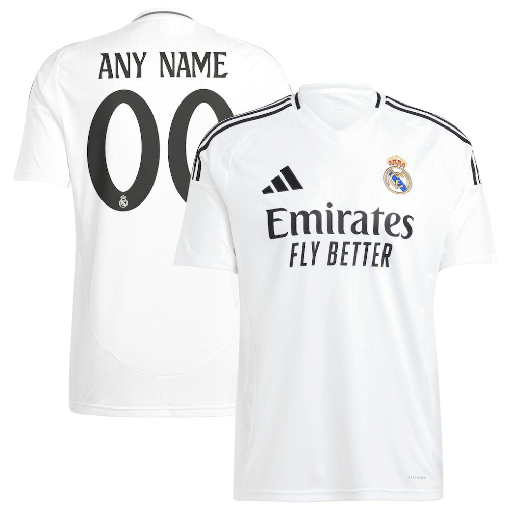 Adidas - Real Madrid 2024/25 Home Replica Custom Jersey - White
