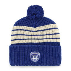 New York Rangers '47 Old Time Hockey Barn Cuffed Knit Hat with Pom - Blue | 47 brand online