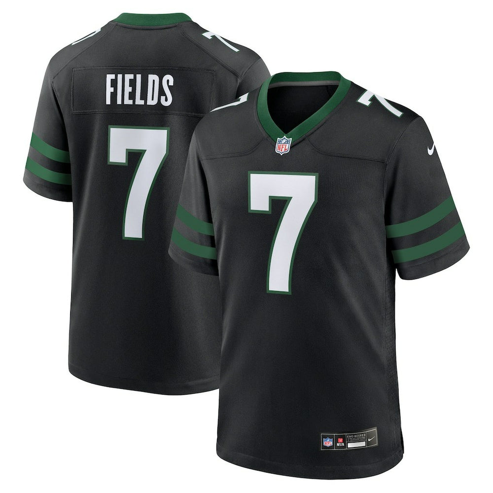 Justin Fields New York Jets Game Jersey - Stealth Black - Nike