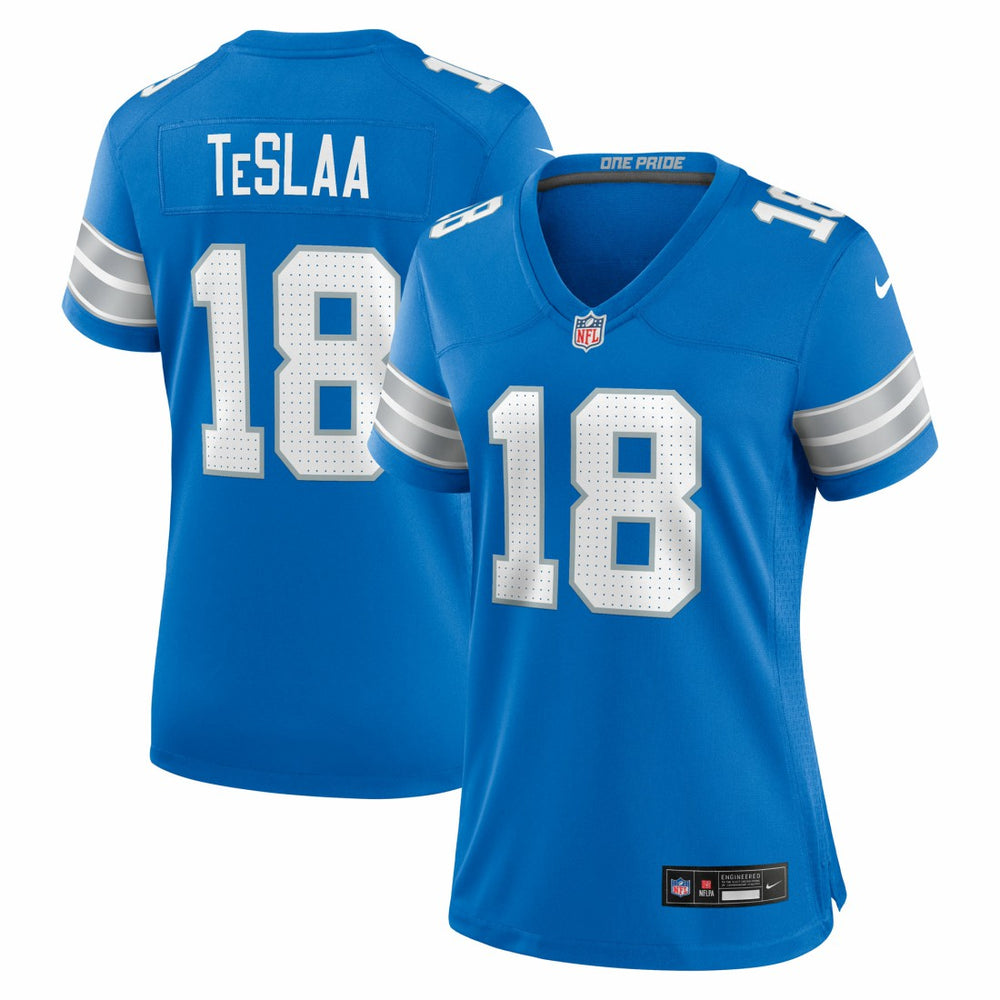 Isaac TeSlaa Detroit Lions Women's Game Player Jersey - Blue - Nike