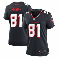 Jayden Higgins Houston Texans Women's Game Jersey - Navy - Nike