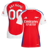 Adidas - Arsenal Women's 2024/25 Home Replica Custom Jersey – Red