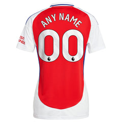 Adidas - Arsenal Women's 2024/25 Home Replica Custom Jersey – Red