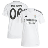 Adidas - Real Madrid Women's 2024/25 Home Replica Custom Jersey - White