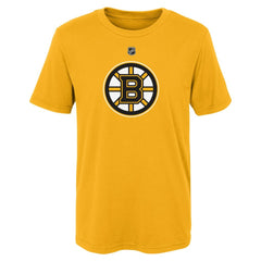 Boston Bruins Youth Primary Logo T-Shirt - Gold | NHL Clearance