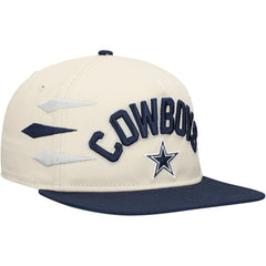 Dallas Cowboys New Era Athletic Golfer Adjustable Hat - Stone/Navy - NFL