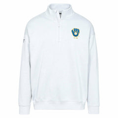 Milwaukee Brewers Levelwear Murray Core Logo Quarter-Zip Pullover Top Outlet