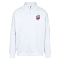 Atlanta Braves Levelwear Murray Core Logo Quarter-Zip Pullover Top for sale