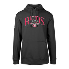 Cincinnati Reds Levelwear Cooperstown Collection Podium Retro Spellout Pullover Hoodie Sale