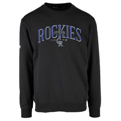 Colorado Rockies Levelwear Zane Cooperstown Collection Retro Spellout Pullover Sweatshirt for sale
