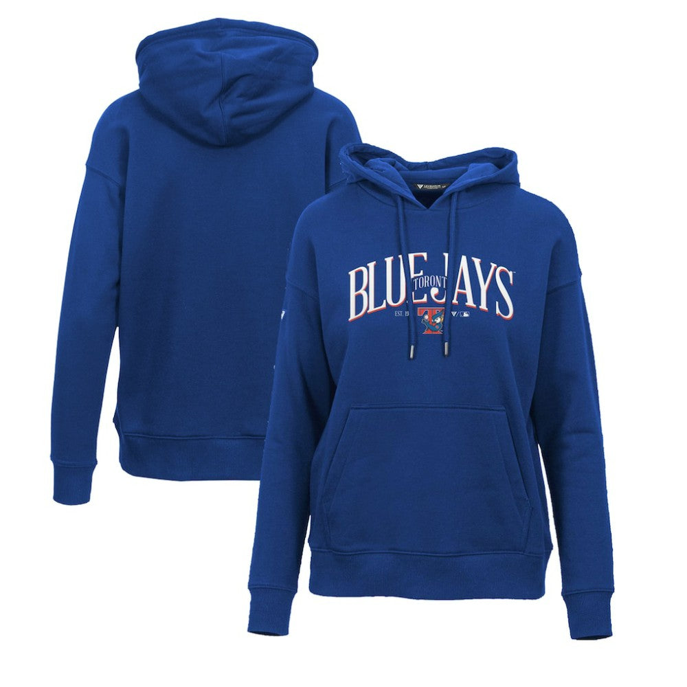 Toronto Blue Jays Levelwear Women's Adorn Cooperstown Collection Retro Spellout Pullover Hoodie for sale