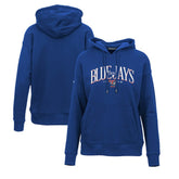 Toronto Blue Jays Levelwear Women's Adorn Cooperstown Collection Retro Spellout Pullover Hoodie for sale