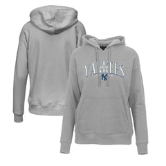 New York Yankees Levelwear Women's Adorn Cooperstown Collection Retro Spellout Pullover Hoodie Sale