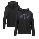 Colorado Rockies Levelwear Women's Adorn Cooperstown Collection Retro Spellout Pullover Hoodie Sale