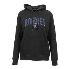 Colorado Rockies Levelwear Women's Adorn Cooperstown Collection Retro Spellout Pullover Hoodie Sale