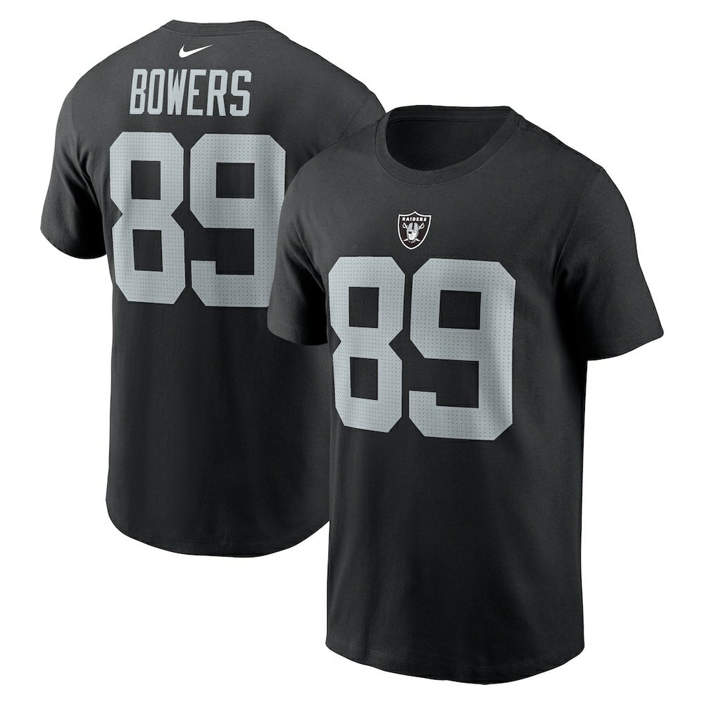 Brock Bowers Las Vegas Raiders Name & Number T-Shirt - Black - Nike