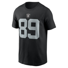 Brock Bowers Las Vegas Raiders Name & Number T-Shirt - Black - Nike