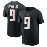 Michael Penix Jr. Atlanta Falcons Name & Number T-Shirt - Black - Nike