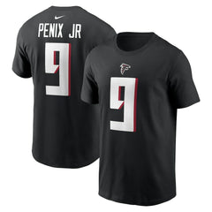 Michael Penix Jr. Atlanta Falcons Name & Number T-Shirt - Black - Nike