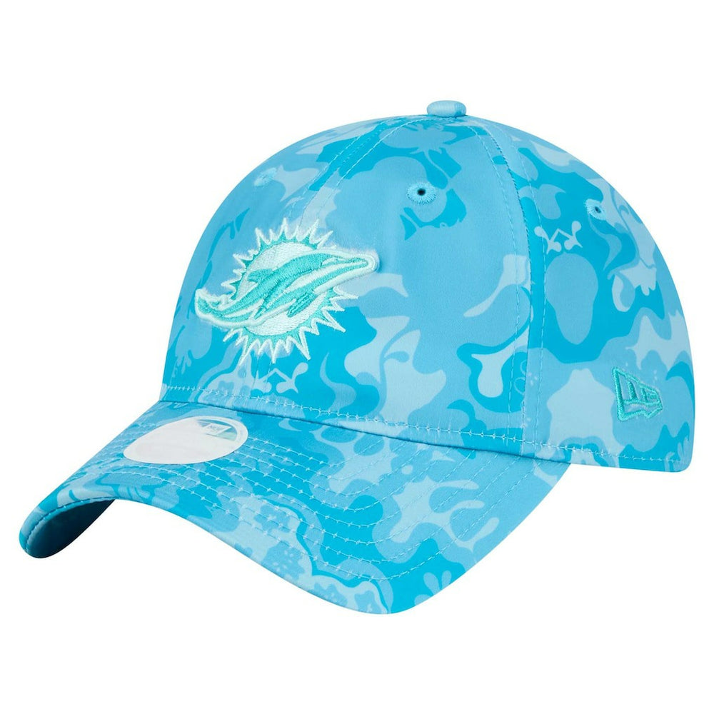 Miami Dolphins New Era Women's Trippy 9TWENTY Adjustable Hat - Aqua - NFL