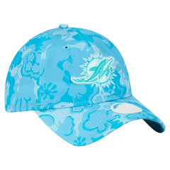 Miami Dolphins New Era Women's Trippy 9TWENTY Adjustable Hat - Aqua - NFL