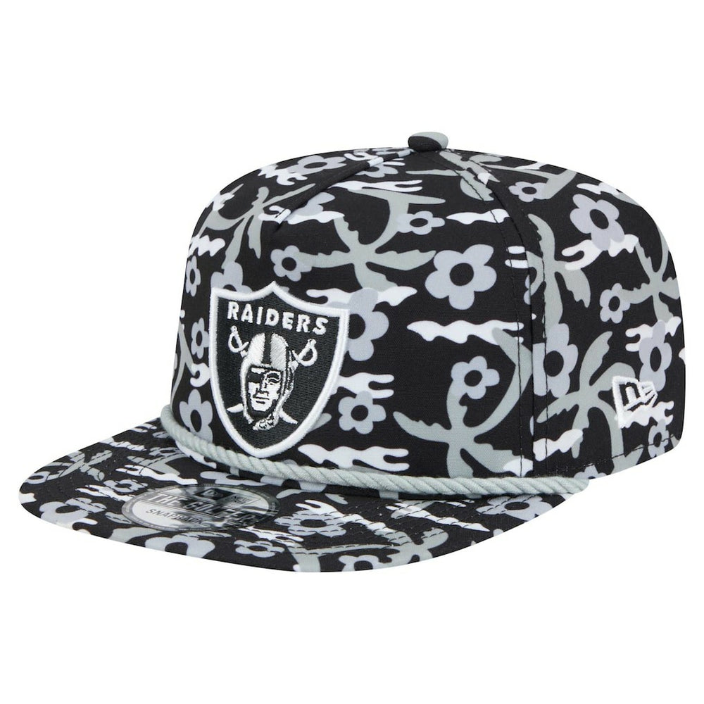 Las Vegas Raiders New Era Wakey Wakey Golfer Snapback Hat - Black - NFL