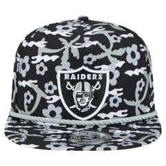 Las Vegas Raiders New Era Wakey Wakey Golfer Snapback Hat - Black - NFL