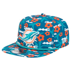 Miami Dolphins New Era Wakey Wakey Golfer Snapback Hat - Aqua - NFL
