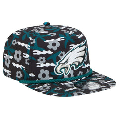 Philadelphia Eagles New Era Wakey Wakey Golfer Snapback Hat - Black - NFL