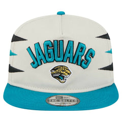 Jacksonville Jaguars New Era Athletic Golfer Snapback Hat - Stone/Teal - NFL