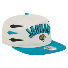 Jacksonville Jaguars New Era Athletic Golfer Snapback Hat - Stone/Teal - NFL