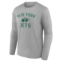 New York Jets Victory Arch Long Sleeve T-Shirt - Gray - NFL