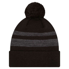 New York Jets New Era Black Dispatch Cuffed Knit Hat with Pom - NFL