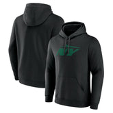 New York Jets Secondary Logo Pullover Hoodie - Black - NFL