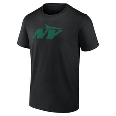 New York Jets Secondary Logo Lightweight T-Shirt - Black - NFL