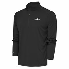 New York Jets Antigua Tribute Quarter-Zip Pullover Top - Gray - NFL