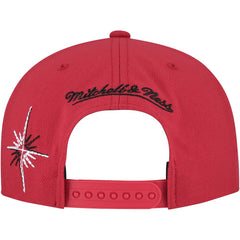 Mitchell & Ness Chicago Bulls Starlight Snapback Hat Red