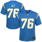 Joe Alt Los Angeles Chargers Youth Game Jersey - Powder Blue - Nike