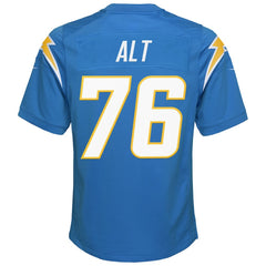 Joe Alt Los Angeles Chargers Youth Game Jersey - Powder Blue - Nike