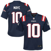 Drake Maye New England Patriots Youth Game Jersey - Navy - Nike