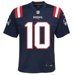 Drake Maye New England Patriots Youth Game Jersey - Navy - Nike