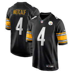 DK Metcalf Pittsburgh Steelers Youth Game Jersey - Black - Nike