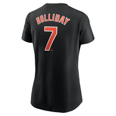 Jackson Holliday Baltimore Orioles Nike Women's Cooperstown Collection Fuse Name & Number T-Shirt Outlet