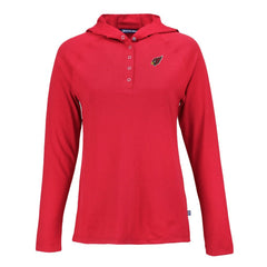 Arizona Cardinals Cutter & Buck Women's Coastline Epic Comfort Eco Recycled Raglan Pullover Hoodie - Red - NFL