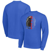 Buffalo Bills Starter Half Helmet Team Graphic Tri-Blend Fleece Pullover Sweatshirt - Royal - NFL
